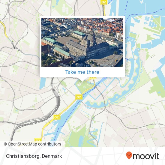 Christiansborg map