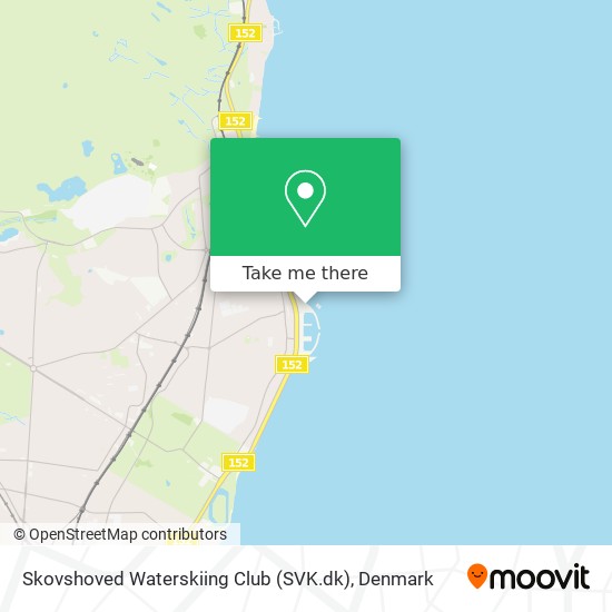 Skovshoved Waterskiing Club (SVK.dk) map