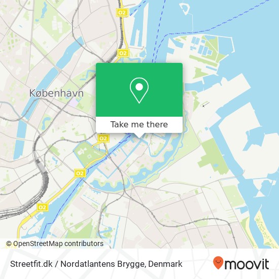 Streetfit.dk / Nordatlantens Brygge map