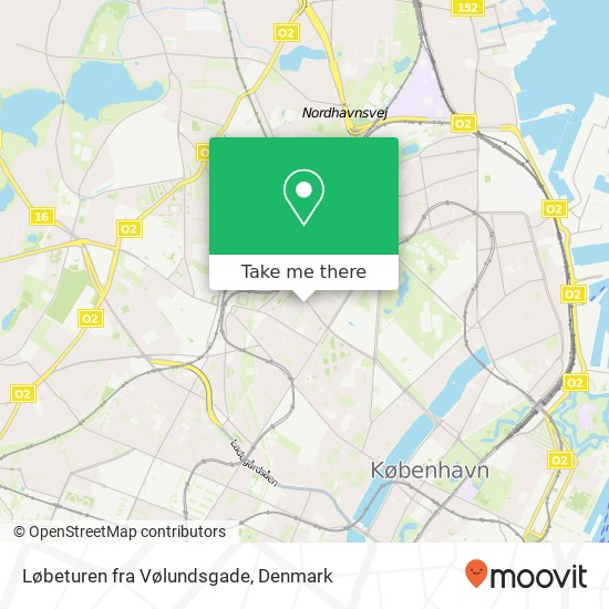 Løbeturen fra Vølundsgade map