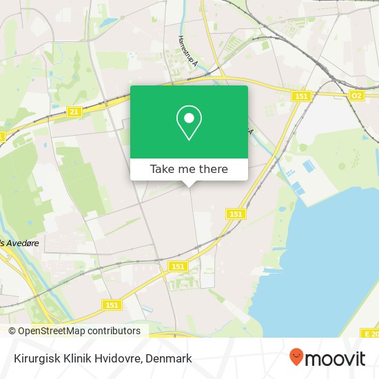 Kirurgisk Klinik Hvidovre map