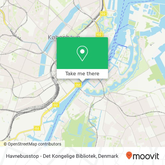 Havnebusstop - Det Kongelige Bibliotek map