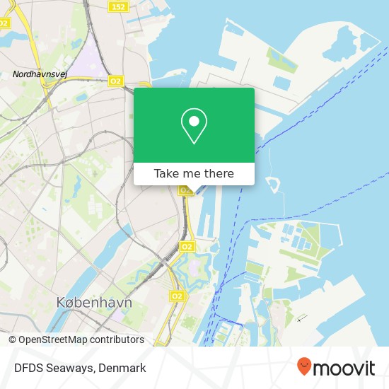 DFDS Seaways map