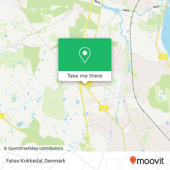 Føtex Kokkedal map