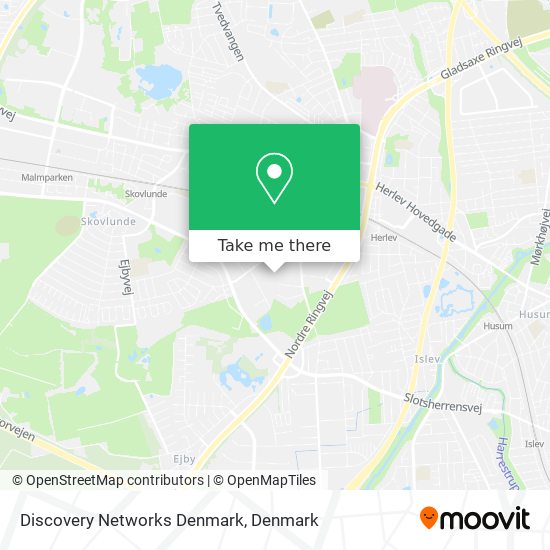 Discovery Networks Denmark map