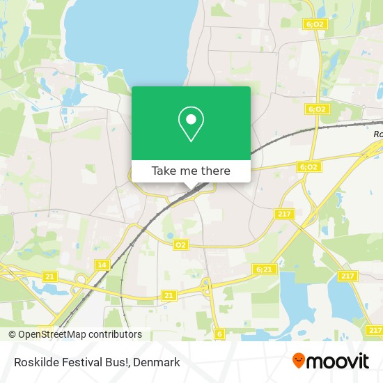 Roskilde Festival Bus! map