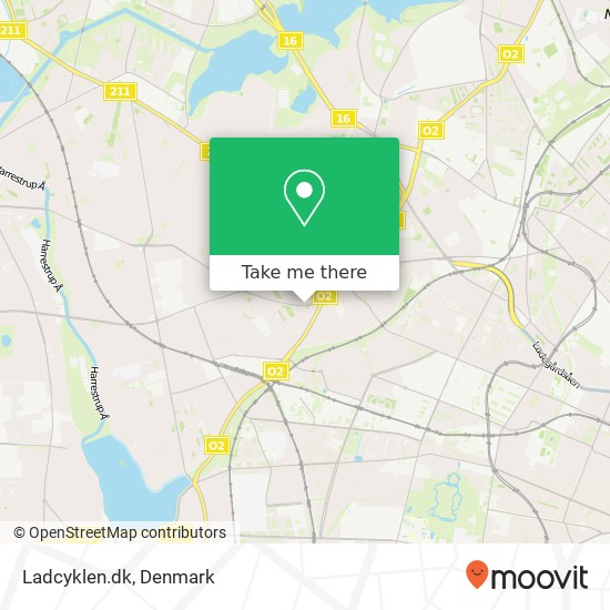 Ladcyklen.dk map