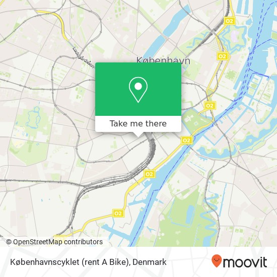 Københavnscyklet (rent A Bike) map