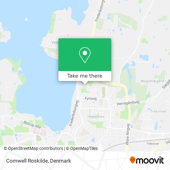 Comwell Roskilde map