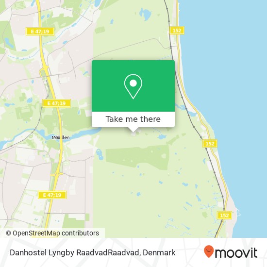 Danhostel Lyngby RaadvadRaadvad map