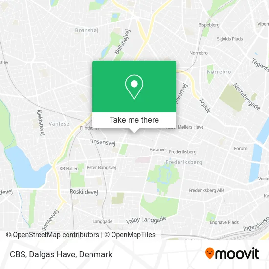 CBS, Dalgas Have map