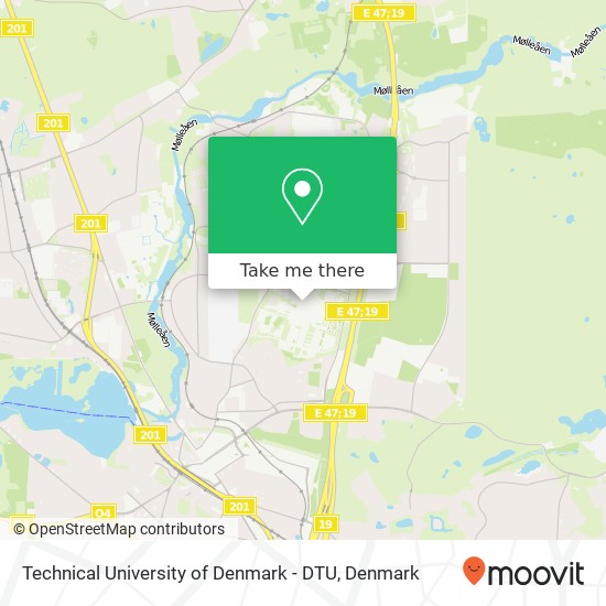 Technical University of Denmark - DTU map