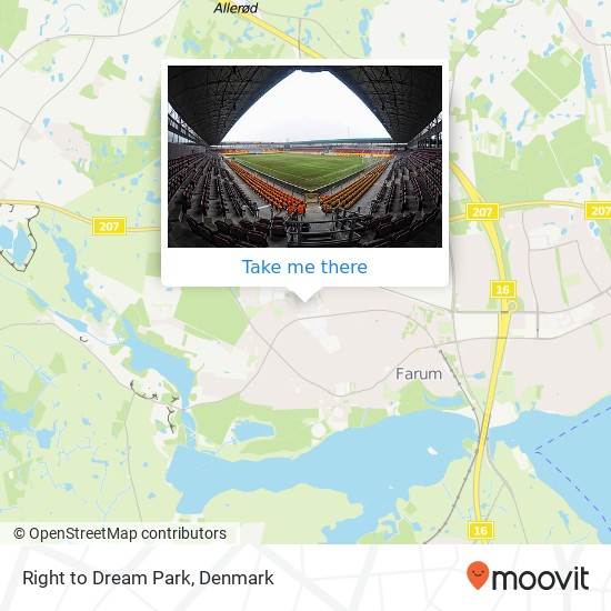 Right to Dream Park map
