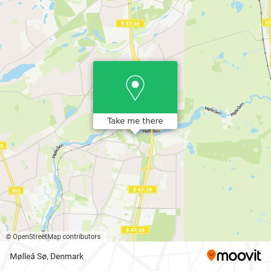 Mølleå Sø map
