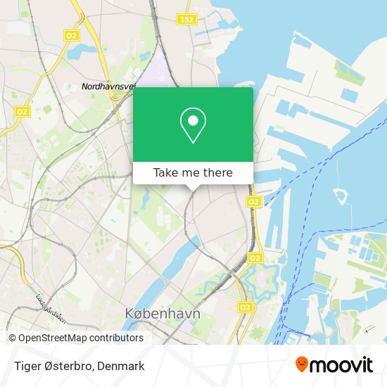 Tiger Østerbro map