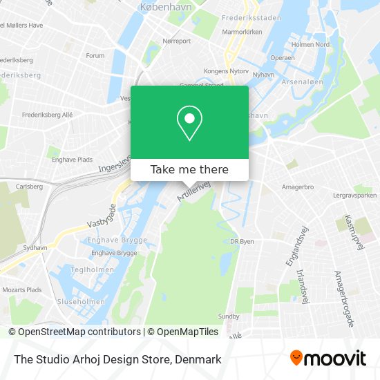 The Studio Arhoj Design Store map