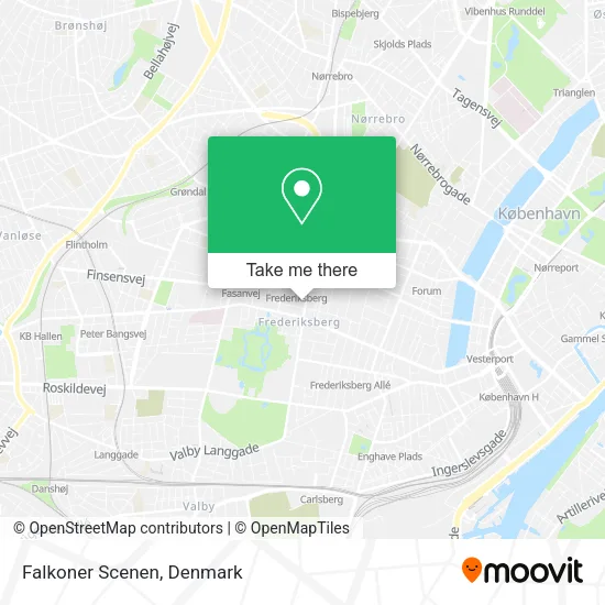 Falkoner Scenen map