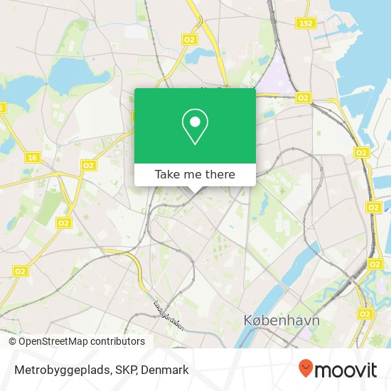 Metrobyggeplads, SKP map