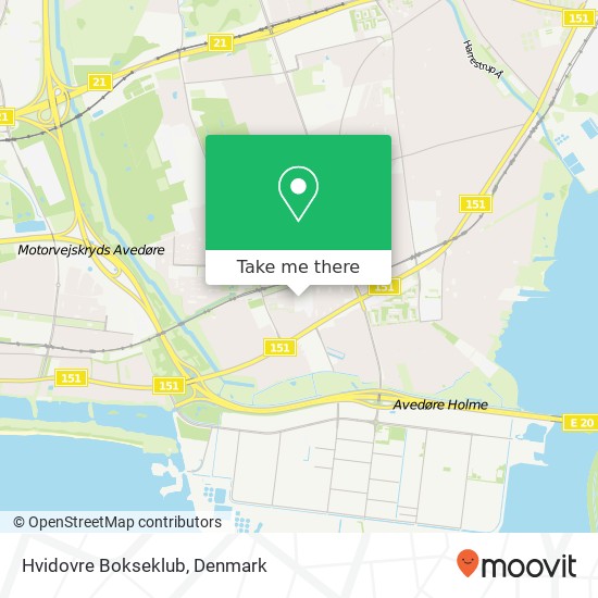 Hvidovre Bokseklub map