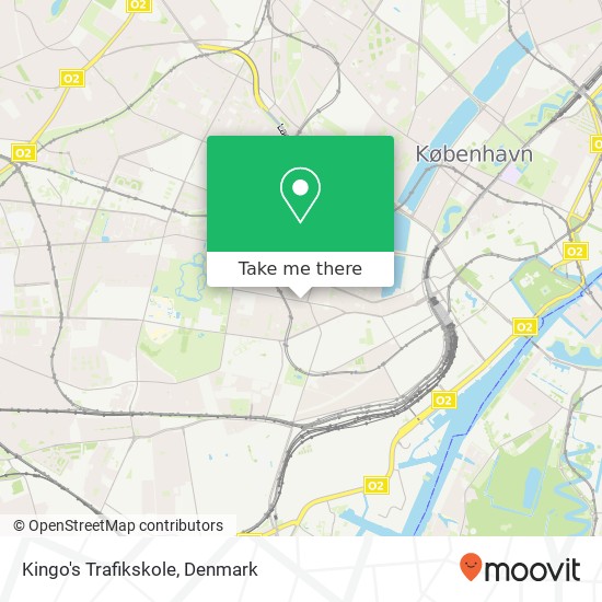 Kingo's Trafikskole map