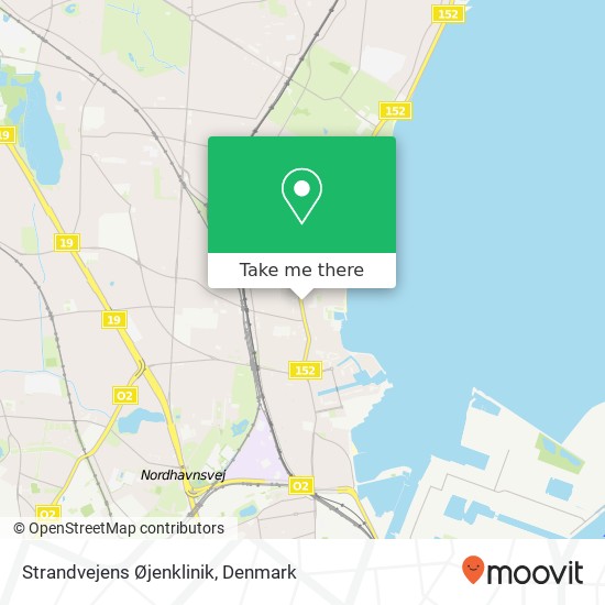 Strandvejens Øjenklinik map