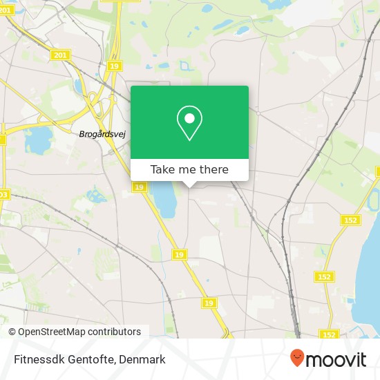 Fitnessdk Gentofte map