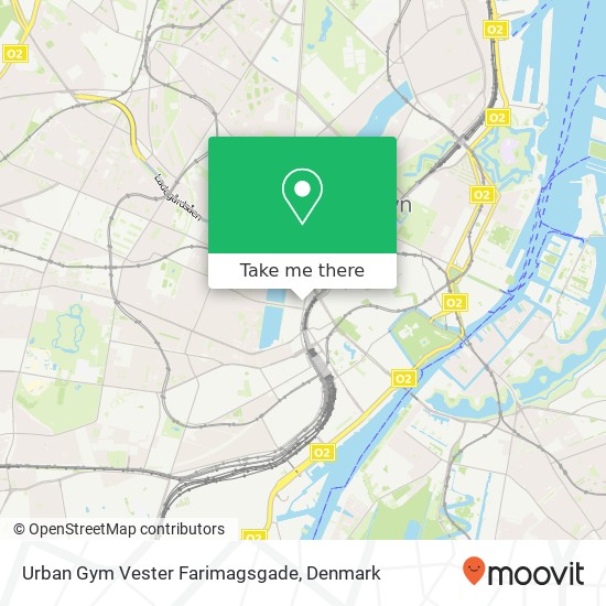 Urban Gym Vester Farimagsgade map