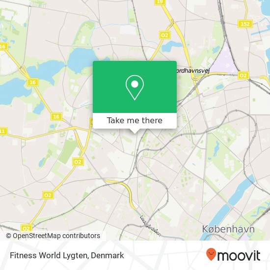 Fitness World Lygten map