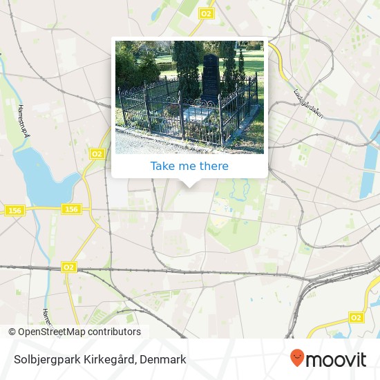 Solbjergpark Kirkegård map