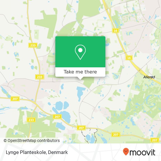 Lynge Planteskole map
