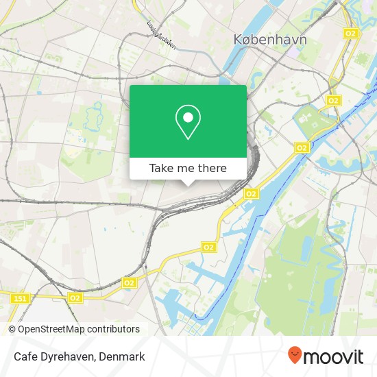 Cafe Dyrehaven map