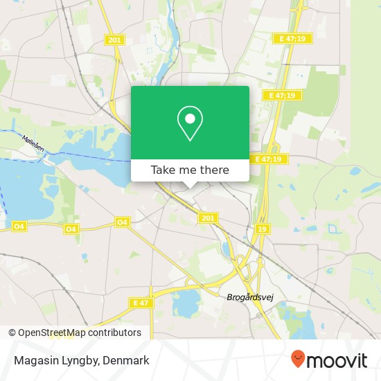 Magasin Lyngby map