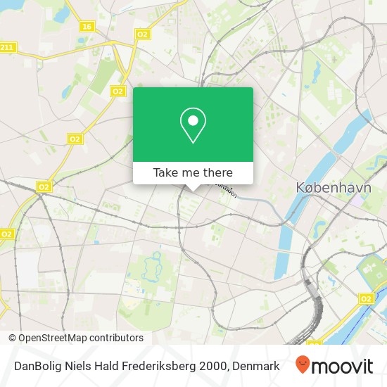 DanBolig Niels Hald Frederiksberg 2000 map