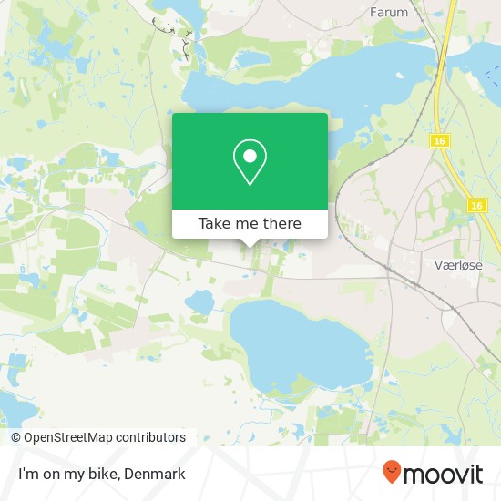 I'm on my bike map