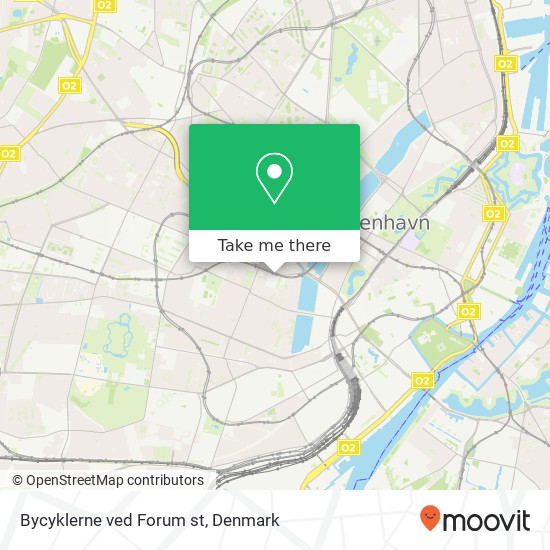 Bycyklerne ved Forum st map