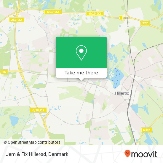 Jem & Fix Hillerød map