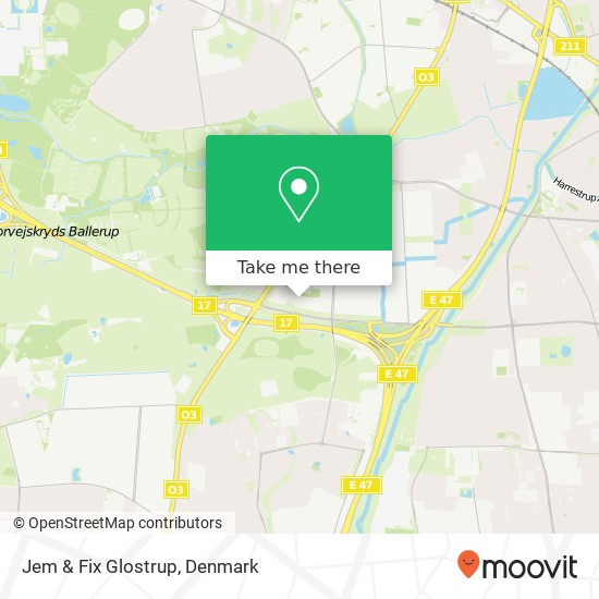Jem & Fix Glostrup map