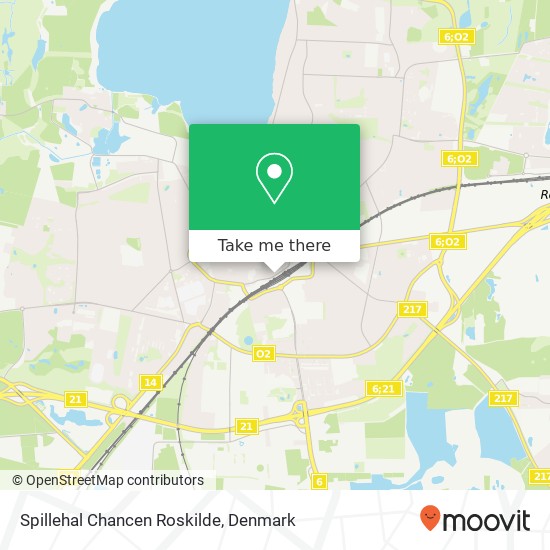 Spillehal Chancen Roskilde map