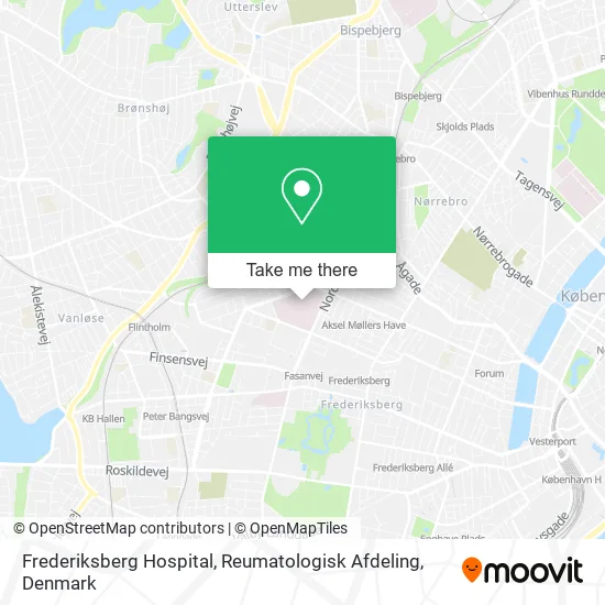 Frederiksberg Hospital, Reumatologisk Afdeling map