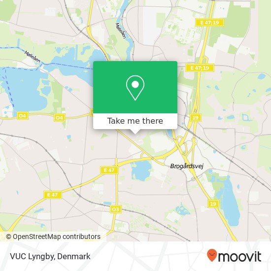 VUC Lyngby map