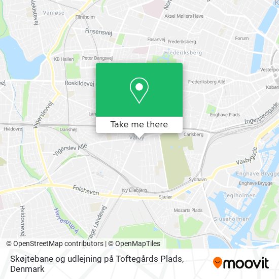 Skøjtebane og udlejning på Toftegårds Plads map