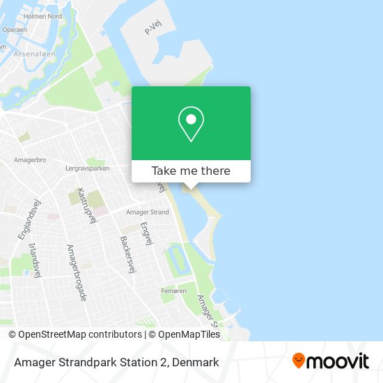 Amager Strandpark Station 2 map