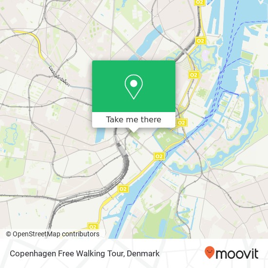 Copenhagen Free Walking Tour map