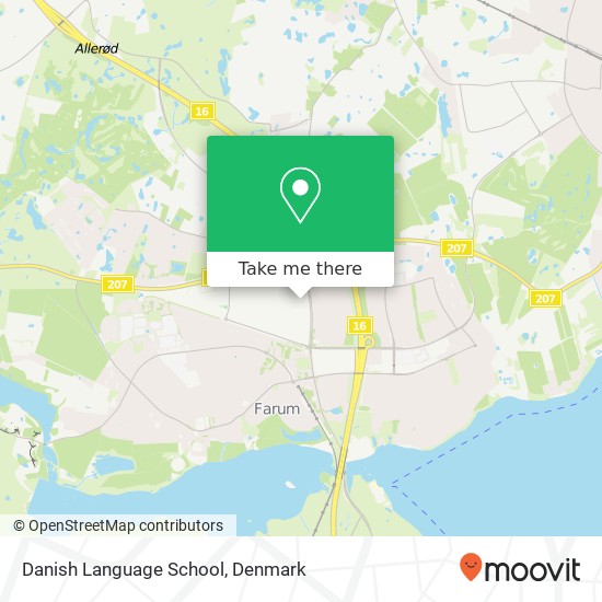 Danish Language School map