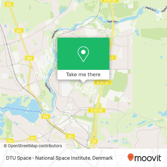 DTU Space - National Space Institute map