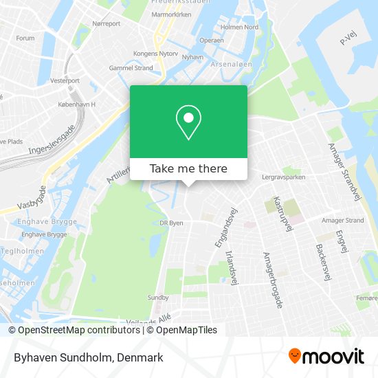 Byhaven Sundholm map