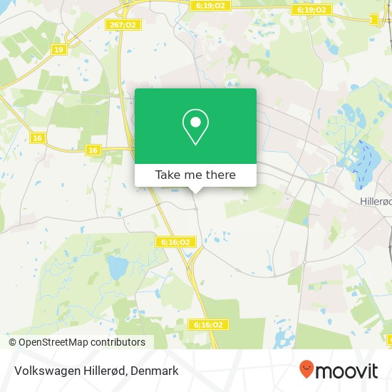 Volkswagen Hillerød map