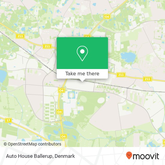 Auto House Ballerup map