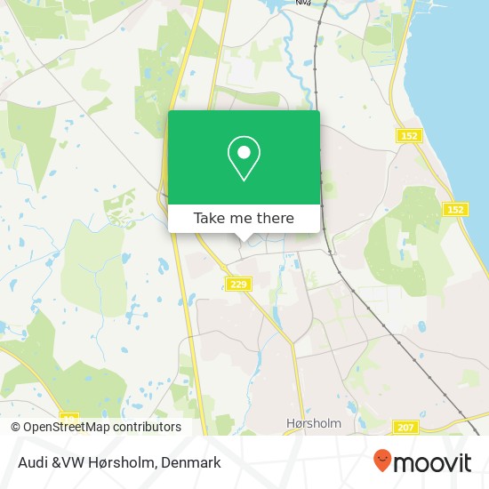 Audi &VW Hørsholm map
