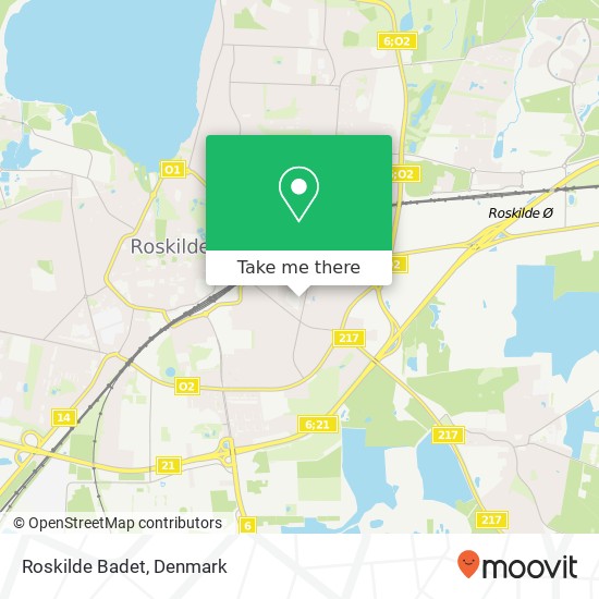 Roskilde Badet map